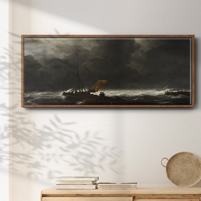 Rough Sea- Framed Canvas