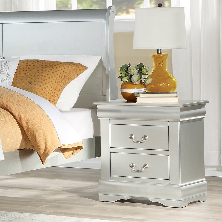 Henton 2 - Drawer Nightstand Canora Grey Color: White