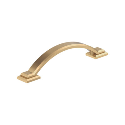 Sheffield 3-3/4 inch (96mm) Center-to-Center Champagne Bronze Cabinet Pull - 10 Pack