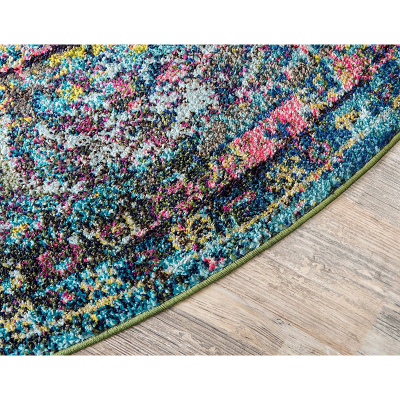 Tapis vert à motif géométrique Mulloy, Rectangle 4 pi x 6 pi