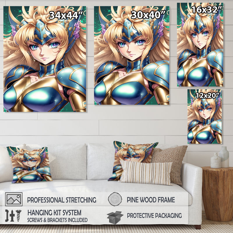Impression sur toile Chaylen, H 44 po x l 34 po x P 1,5 po, Toile tendue