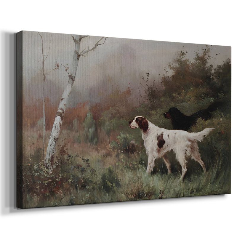 Paysage rétro - CCLIX, H 13 po x l 19 po x P 1,5 po, Toile tendue