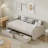 Aghwith Twin Size Upholstered Velvet Daybed with 2 Drawers - Space Maximization, No Box Spring Needed-1265889595