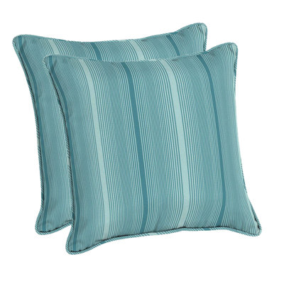 Striped Outdoor Throw Pillow