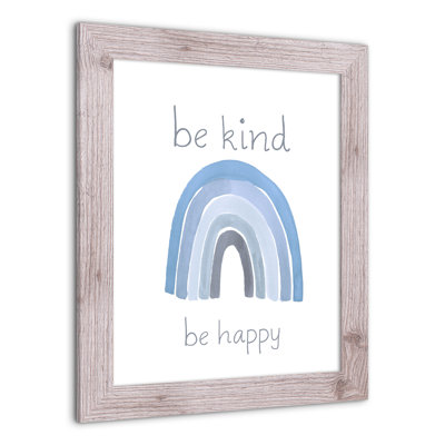 «Be Kind Happy», art encadré