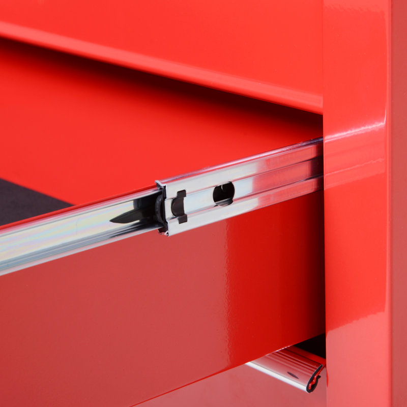WFX Utility Lancaster 69cm W 170L Steel Lockable Deck Box with Wheels in Red