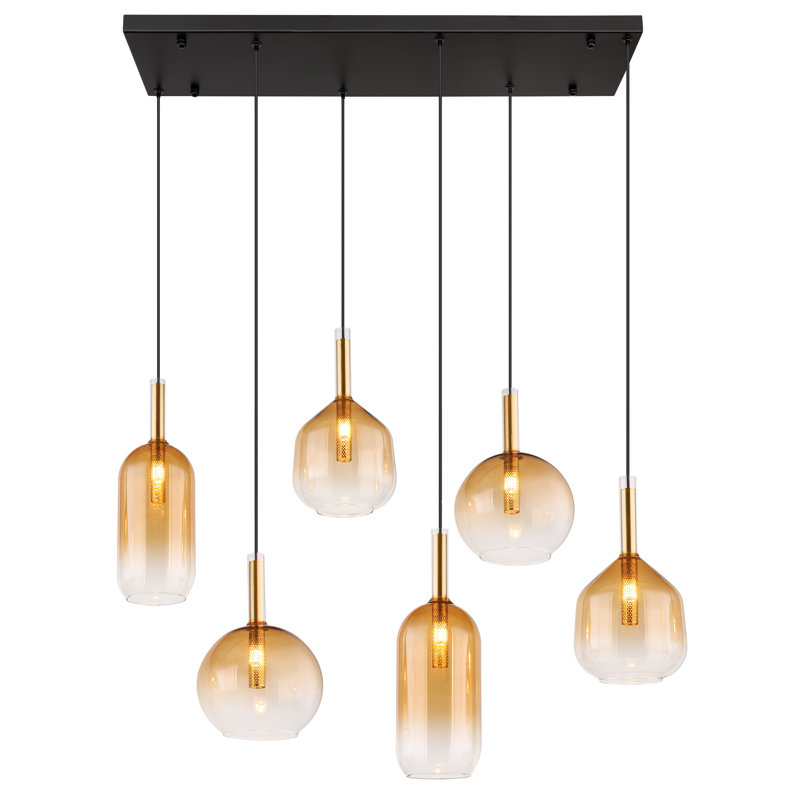 Aymie 6 - Light Matte Black Pendant