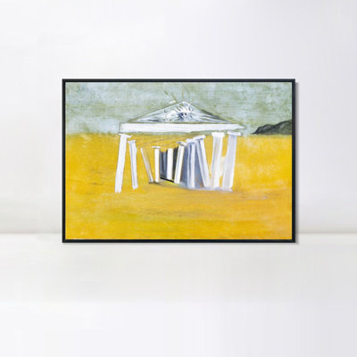 Art numérique sur toile encadré, série # 073, par Salvador Dali, art mural pour salon, décorations pour bureau à domicile (cadre en bois de couleur mince, 18 po x 24 po)