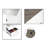 Summy 2 Piece Washed Gray L-Shaped Writing Desk & Storage Cabine Office Set
