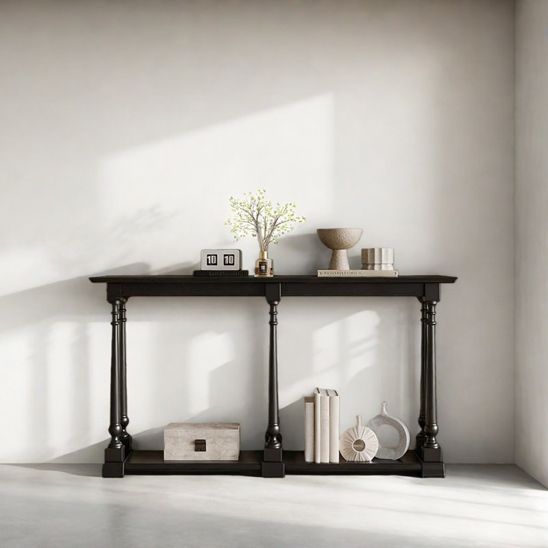 Console champêtre rétro, H 35,43 po x l 51,18 po x P 13,78 po