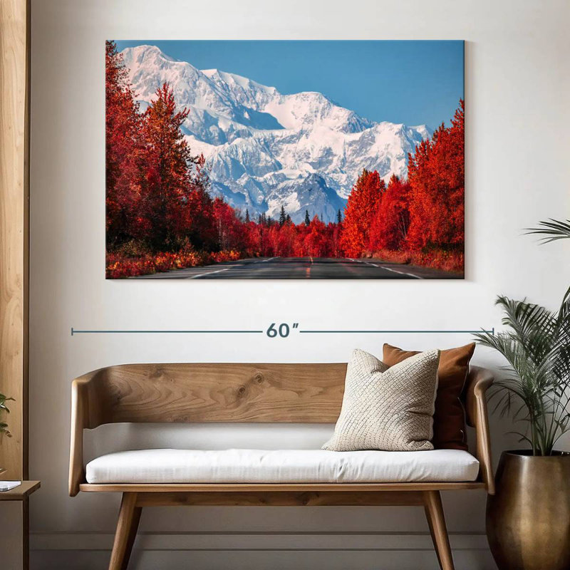 Alvord, arbres d'automne à Denali, H 34 po x l 51 po