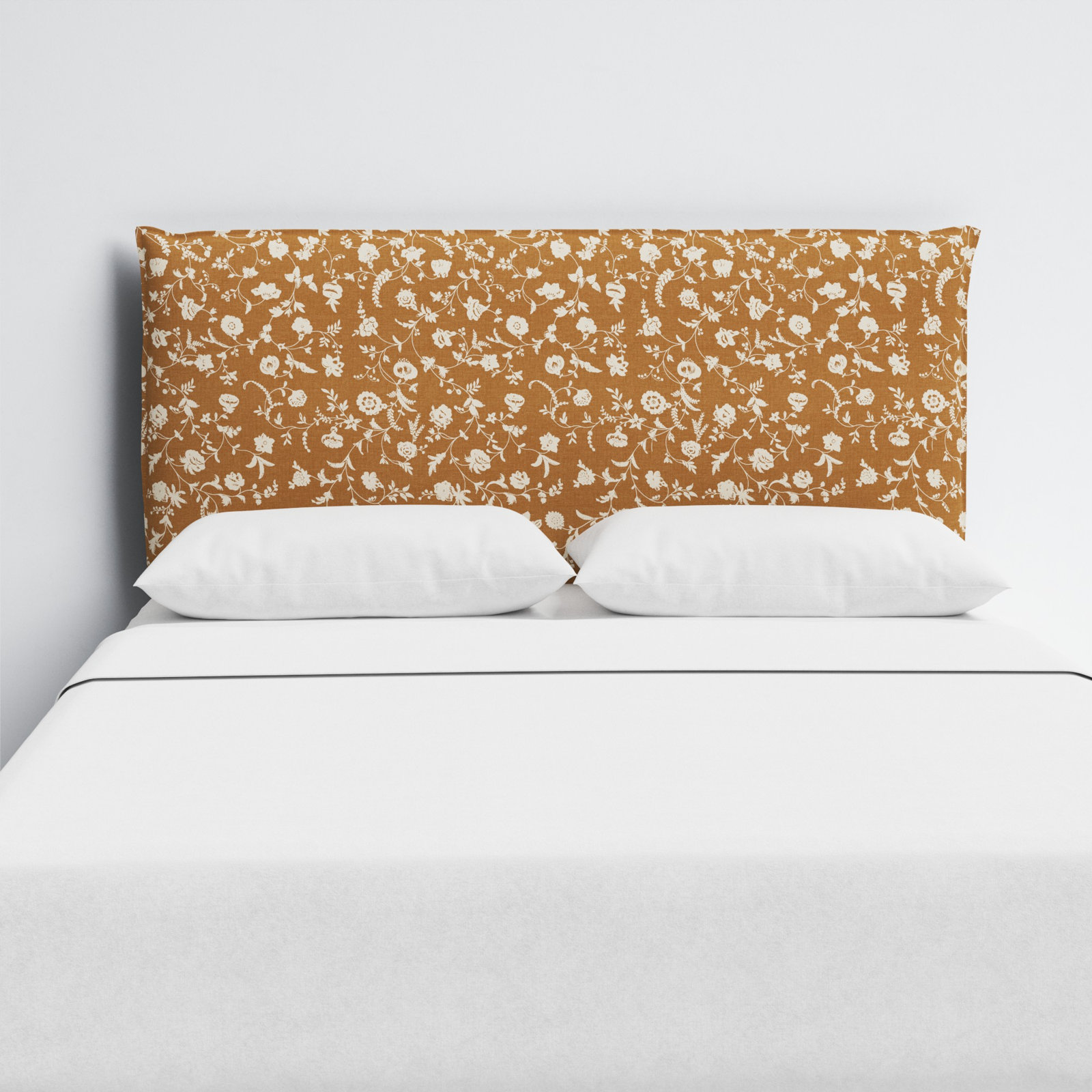 Bessinger Headboard, King, Robina Floral Ochre