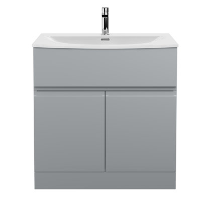 Urban Freestanding Single Vanity with Integrated Basin