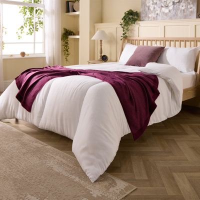 Feels Like Down 10.5 Tog All Year Round Embossed Cover Machine Washable Duvet