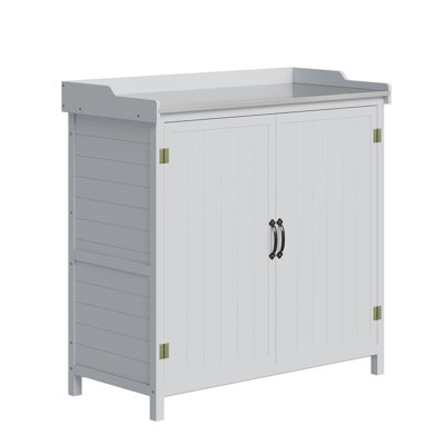 56x26.5x106cm Wooden Garden Storage Shed