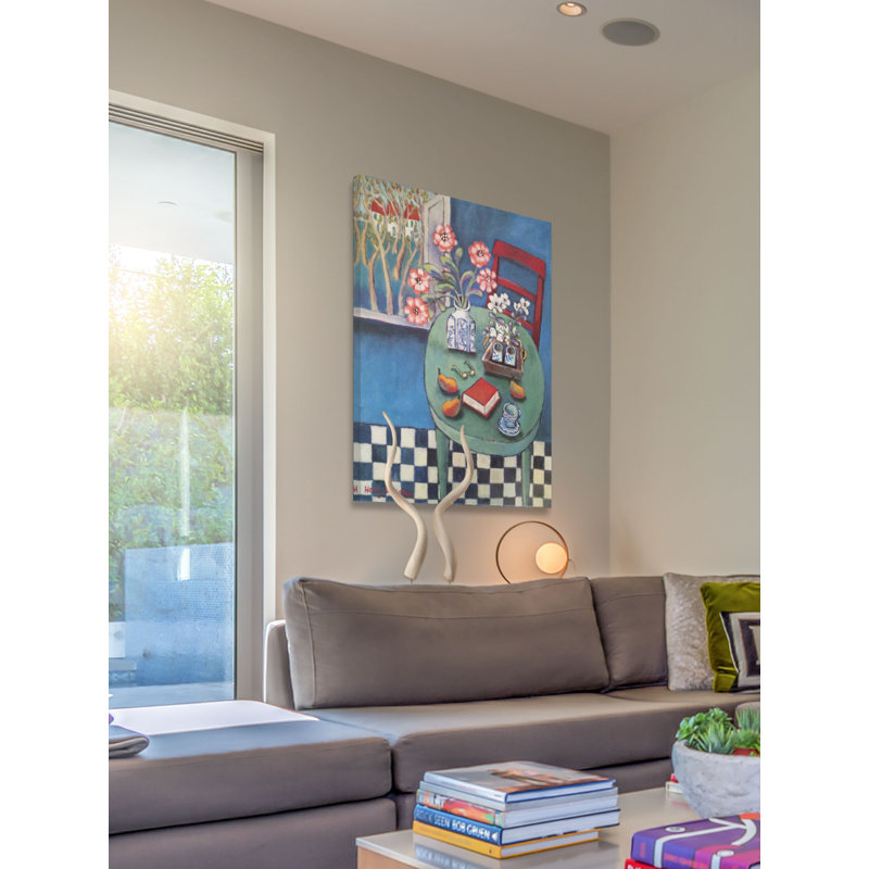 « latable envert » par holly wojahn, reproduction d’art sur toile tendue, H 30 po x l 20 po x P 1,5 po