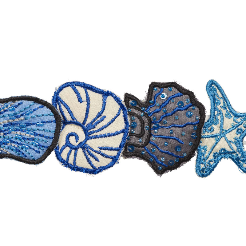 Schumacher x Johnson Hartig Sea Treasures Tape, Blue