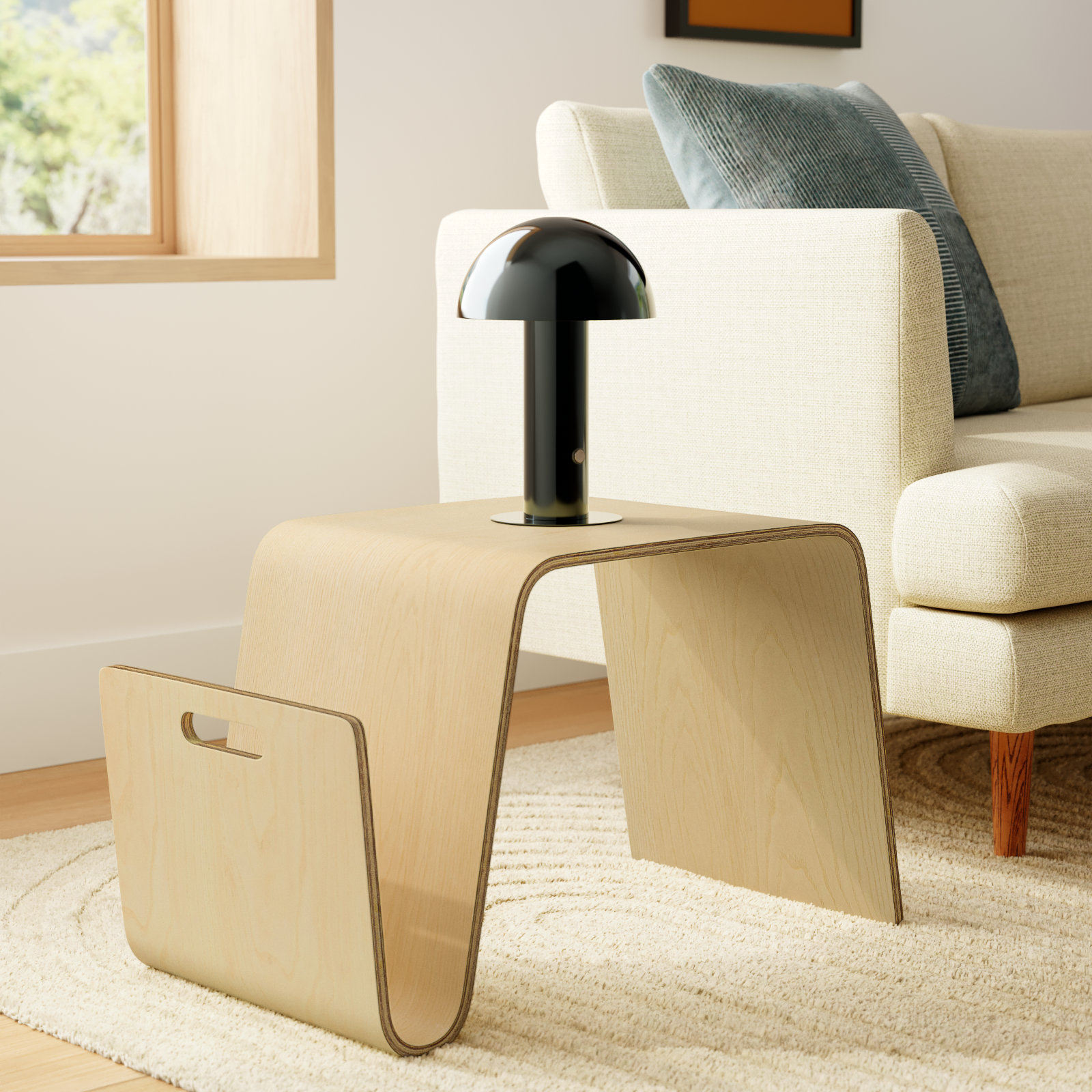 Meiko 27" End Table, Natural