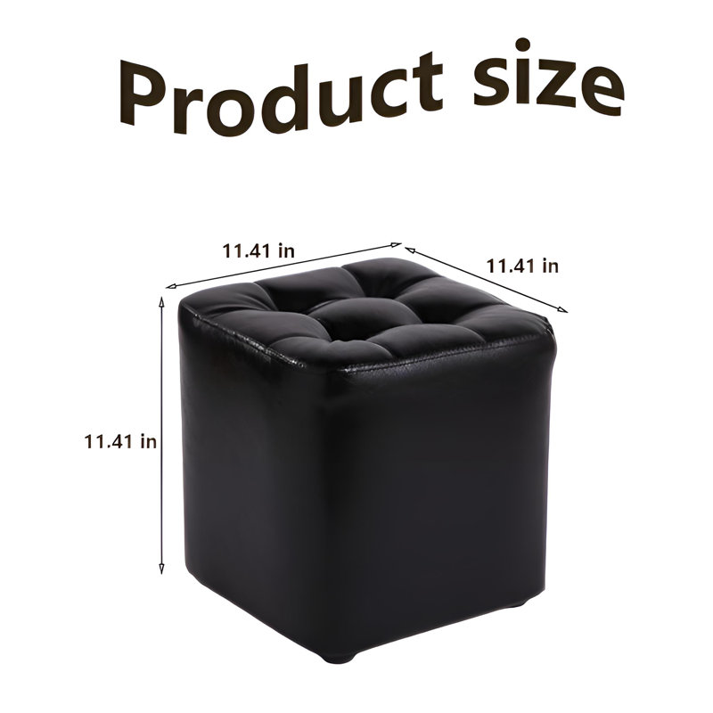 Tabouret d'appoint Kierre, Noir
