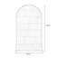 Cloison simple 1 panneau beige-blanc + brun clair + Burlywood Georgette + bois massif-1583297241-1583297242