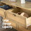 Commode d'appoint 6 tiroirs en rotin
