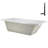 60" x 32" Acrylic Soaking Drop-In Bathtub, Drain Included-97412609