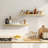 Floating Shelves For Wall With Ledge,White And Gold Picture Ledg...