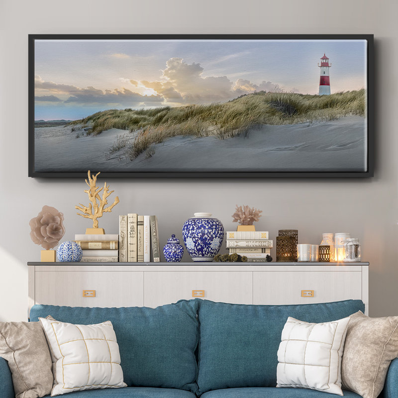 The Guardian- Framed Canvas, 12" H x 30" W
