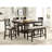 Counter Height Dining Bench In Dark Brown - Fabric Upholstery, 39" Seat Length, 300Lbs Max Load Finish For Room 100% Fabric, 17" Depth-1414272608