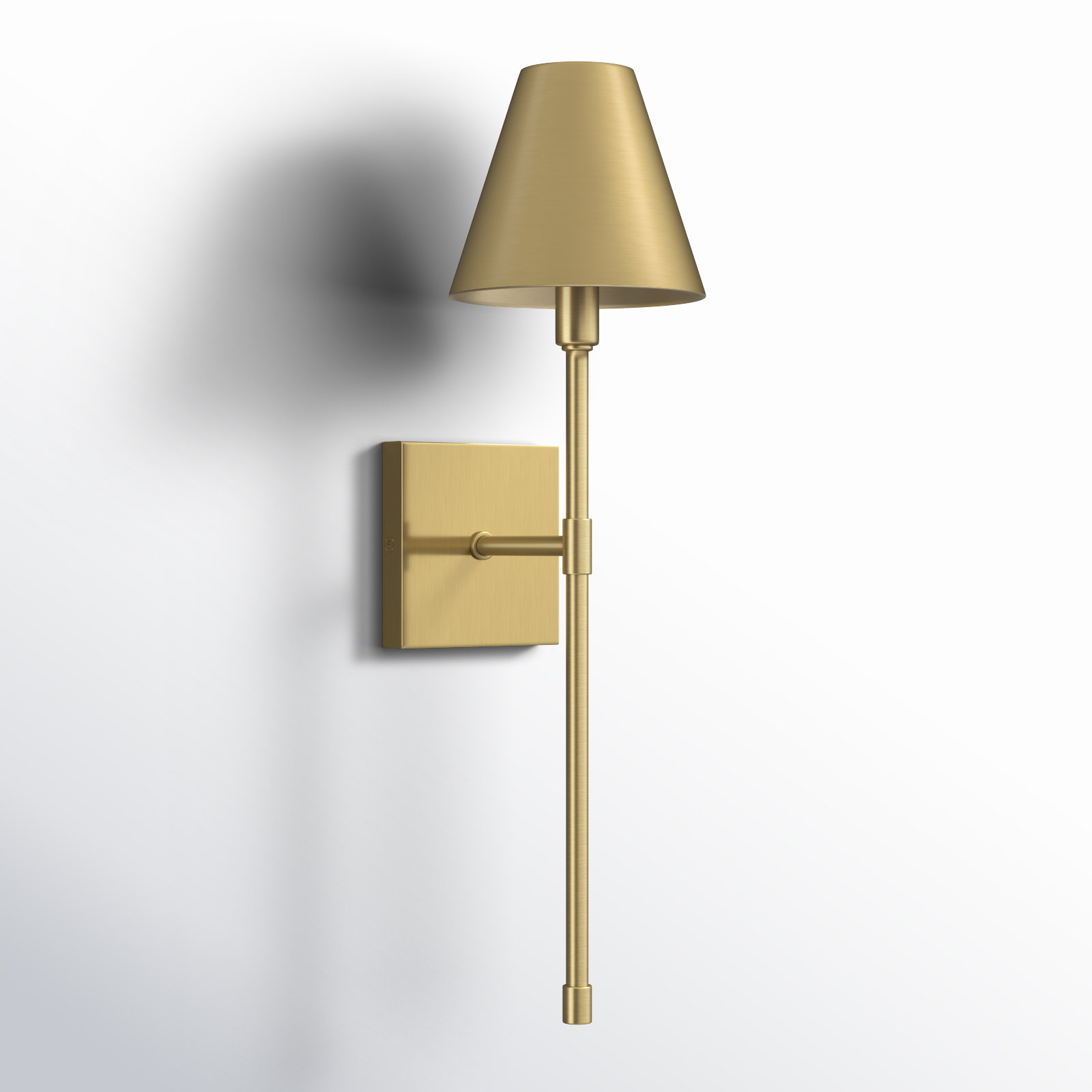 Avonia 1-Light Steel Hardwired Wall Sconce, Brass