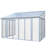10×14 Ft Enclosed Patio Cover With 3 Lockable Sliding Doors