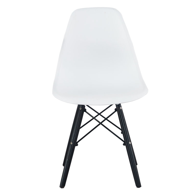 Chaise d'appoint Baranowski, Blanc / noir, 4
