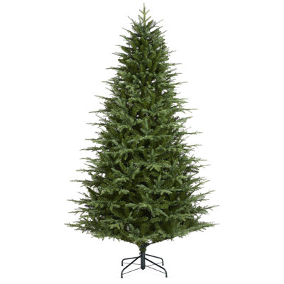 Leilonie Flocked 11' Pre-Lit Fir Christmas Tree