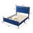 Modern Upholstered Platform Bed,10 Slats + 5 Center Support Legs, Queen Size,No Box Spring Required, Easy Assembly