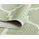 Tapis vert / ivoire en coton Cadmore
