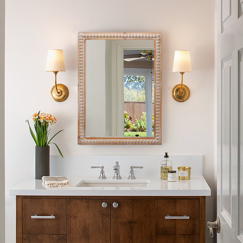 Wooden Frame Wall Mirror