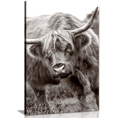 The Great Bull Close Up - Wrapped Canvas Print
