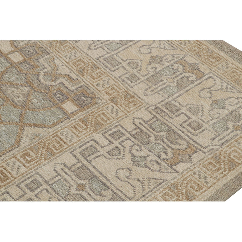 Modern Classics Hand Knotted Geometric Area Rug, Rectangle 8' x10'