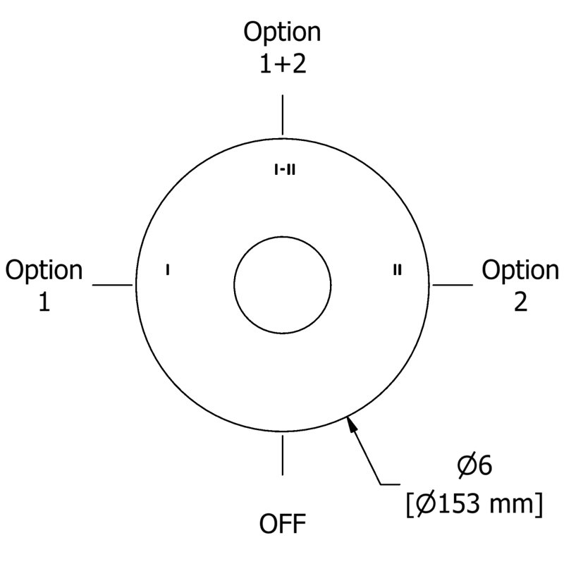 Parabola 1/2 "Therm et pression équilibrée avec 3 fonctions, Nickel poli