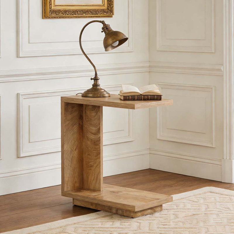 Table de chevet en forme de C