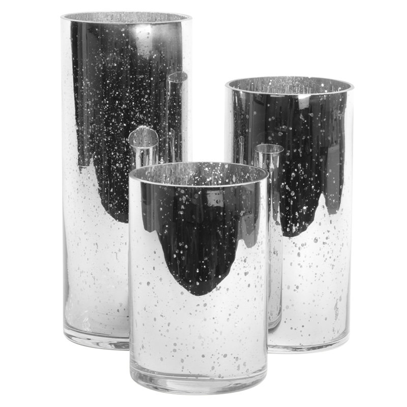  Ensemble de 3 vases en argent