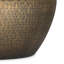 Preston 36"W Modern Round Metal Coffee Table With Hand-Hammered Texture