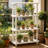 4-Tier Open Shelf Standard Bookcase, Freestanding Industrial Storage Bookshelf for Living Room Home Office-260611580