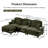  Modern 3 Seater Modular L Shaped Sectional Couch With Removable Ruffles Pleats Skirts Comfy Chenille 3-Seat Sofa With Movable Ottoman-736627855