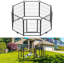 Panel Steel Pet Barrier With Door-115727288