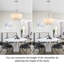 Lustre tambour de ferme moderne à 6 lumières avec abat-jour en lin 17,95 po-1991493388-2003646342