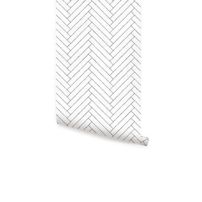 Jahfari 18' L x 24" W Smooth Peel and Stick Wallpaper Roll