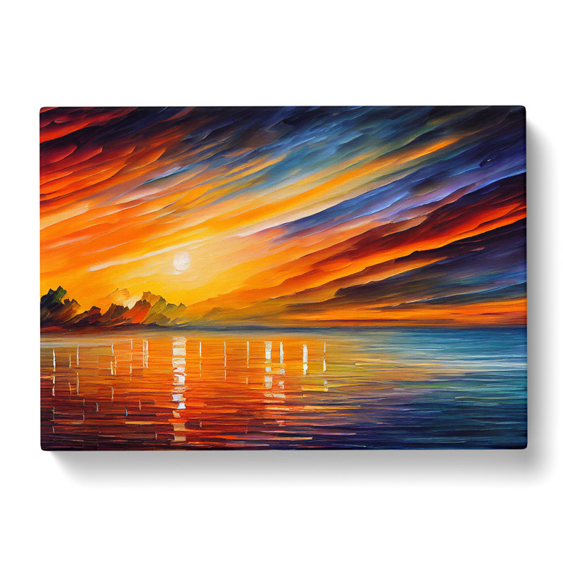 Glowing Sunrise Vol.2 - Wrapped Canvas, 35cm H x 50cm W x 3cm D