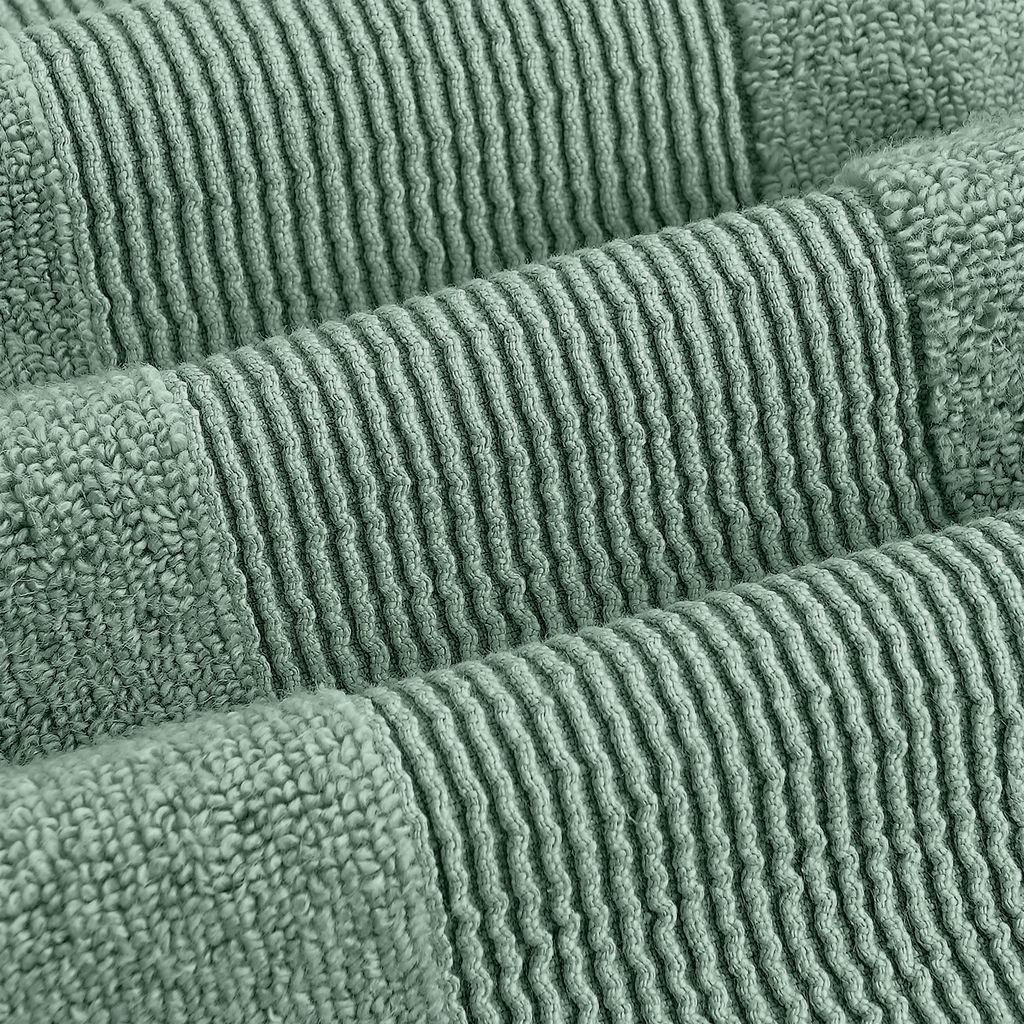 6-Piece Zero-Twist Cotton Towel Set, Eucalyptus