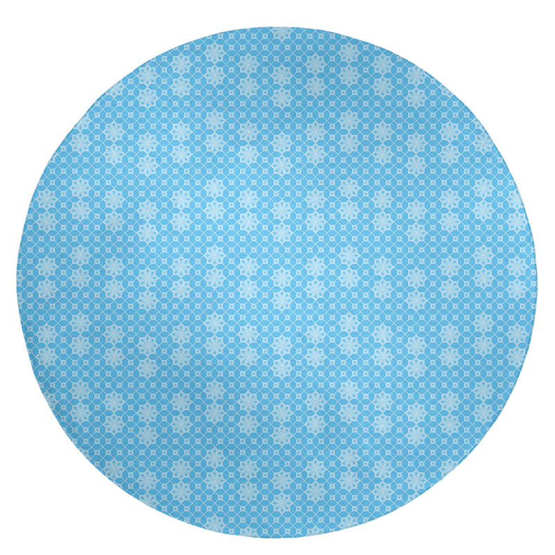 Tapis de zone verte en treillis classique, Rond 5 pi